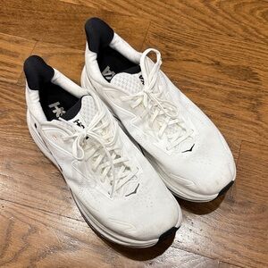 Hoka Clifton 10,  Men's White Athletic Shoes